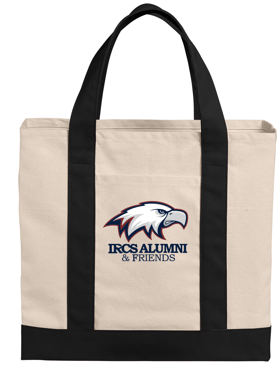 IRCS Alumni & Friends Tote - BG429 Port Authority® Cotton Canvas Two-Tone Tote
