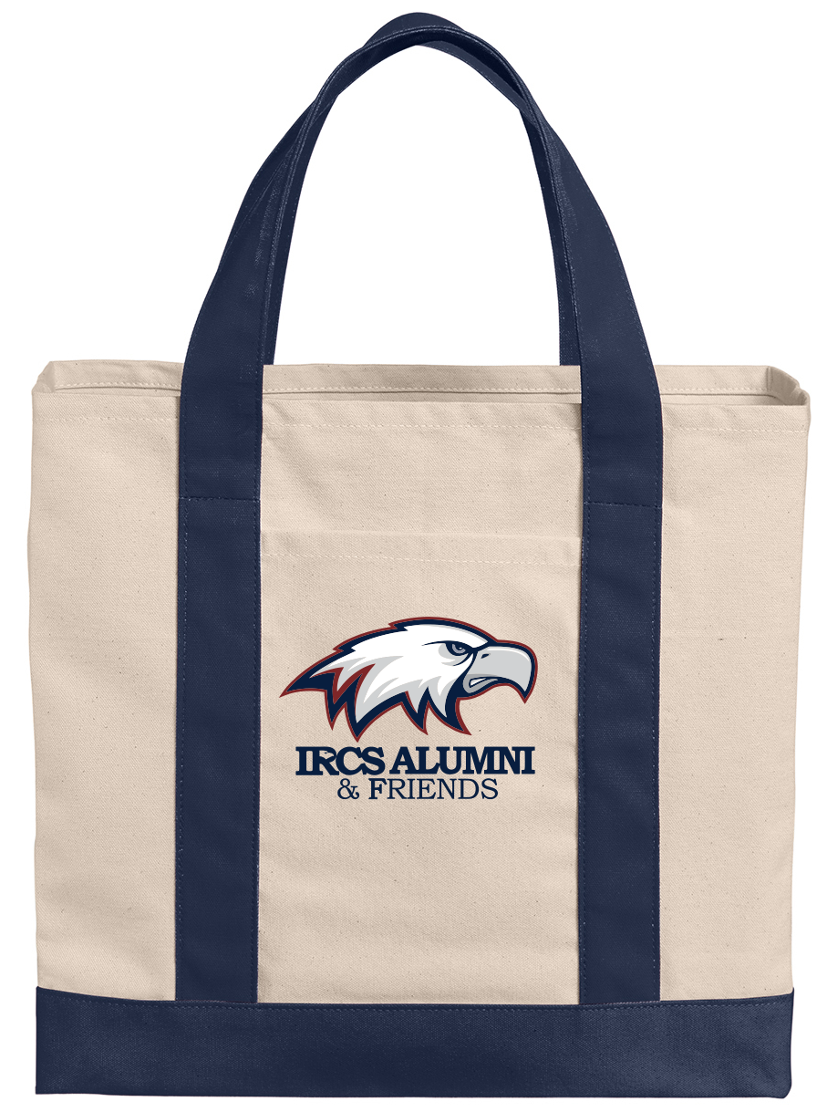 IRCS Alumni & Friends Tote - BG429 Port Authority® Cotton Canvas Two-Tone Tote