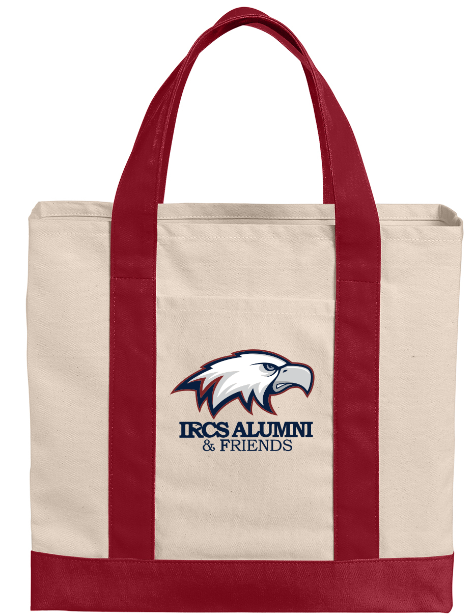 IRCS Alumni & Friends Tote - BG429 Port Authority® Cotton Canvas Two-Tone Tote