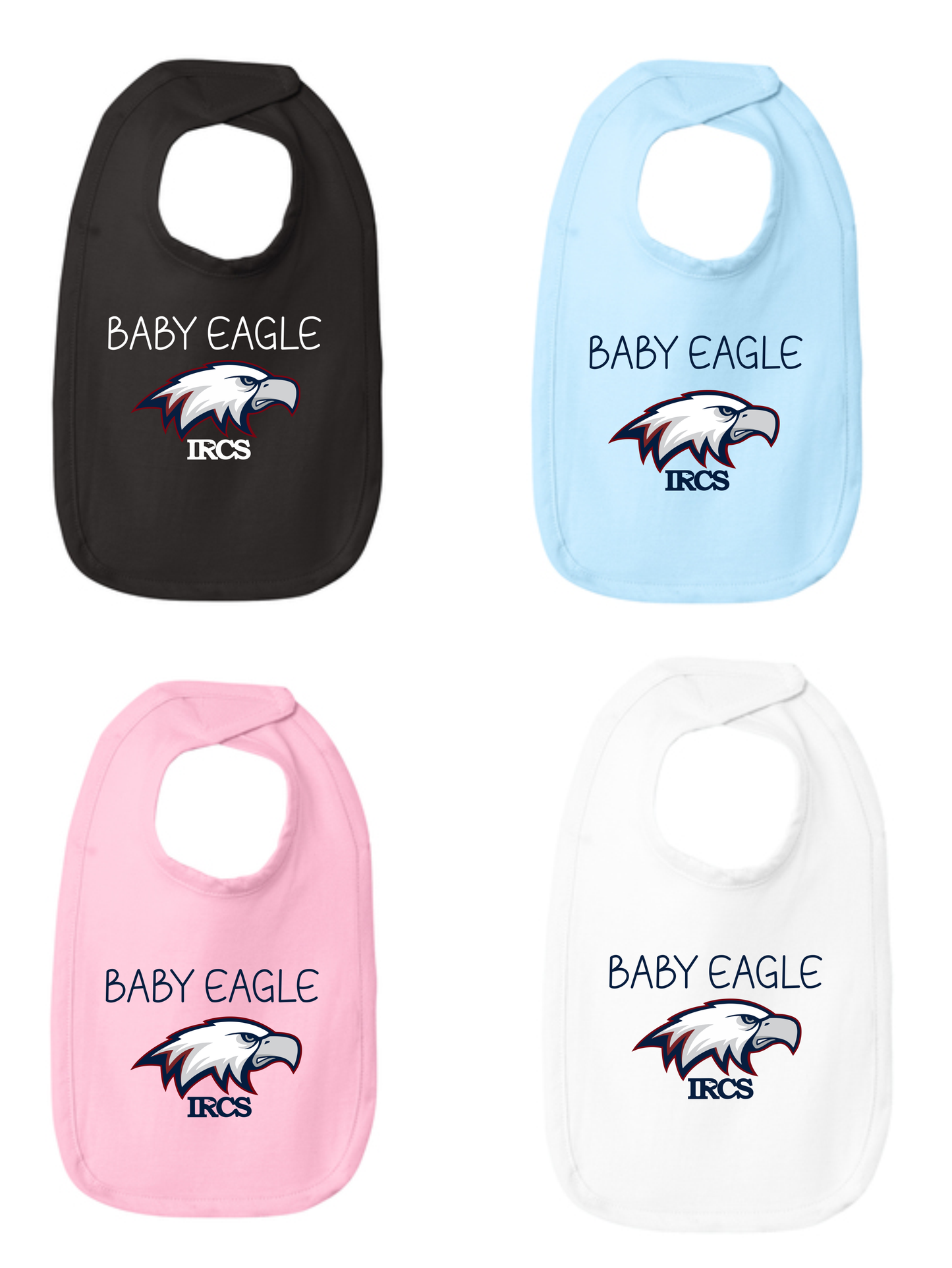 IRCS Bibs - Baby Eagle (RS1005 Rabbit Skins™ Infant Premium Jersey Bib)