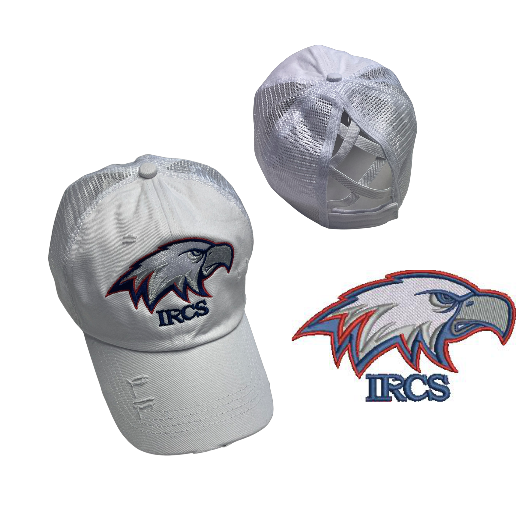IRCS Criss Cross Pony Hat ADULT IRCS Store
