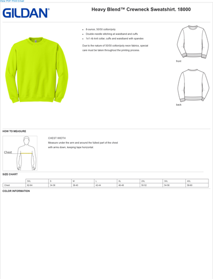 18000 Gildan® - Heavy Blend™ Crewneck Sweatshirt